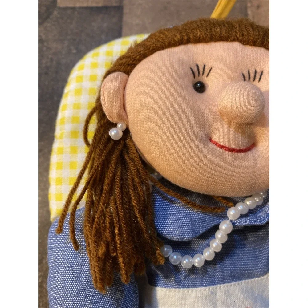 Hotmit‎ Kit Kitchen Friends Oven Mit I Love Mom Yarn Hair 1994 Vintage Gift Mom